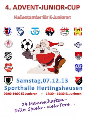 OSC Vellmar und TSV Wolfsanger gewinnen 4. Advent-Junior-Cup