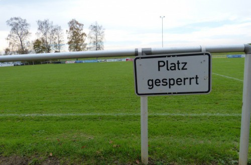 Keine Spiele im Sportpark