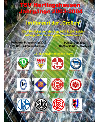 F-Junioren treten gegen "Bundesligateams" an