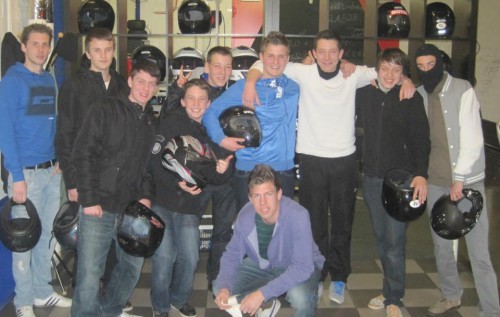 Gemeinsamer Abend der C-Junioren auf der Kartbahn