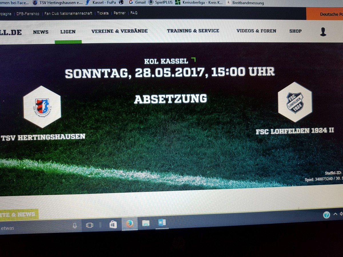 Saisonfinale ohne Spiel ++ Lohfelden kommt nicht