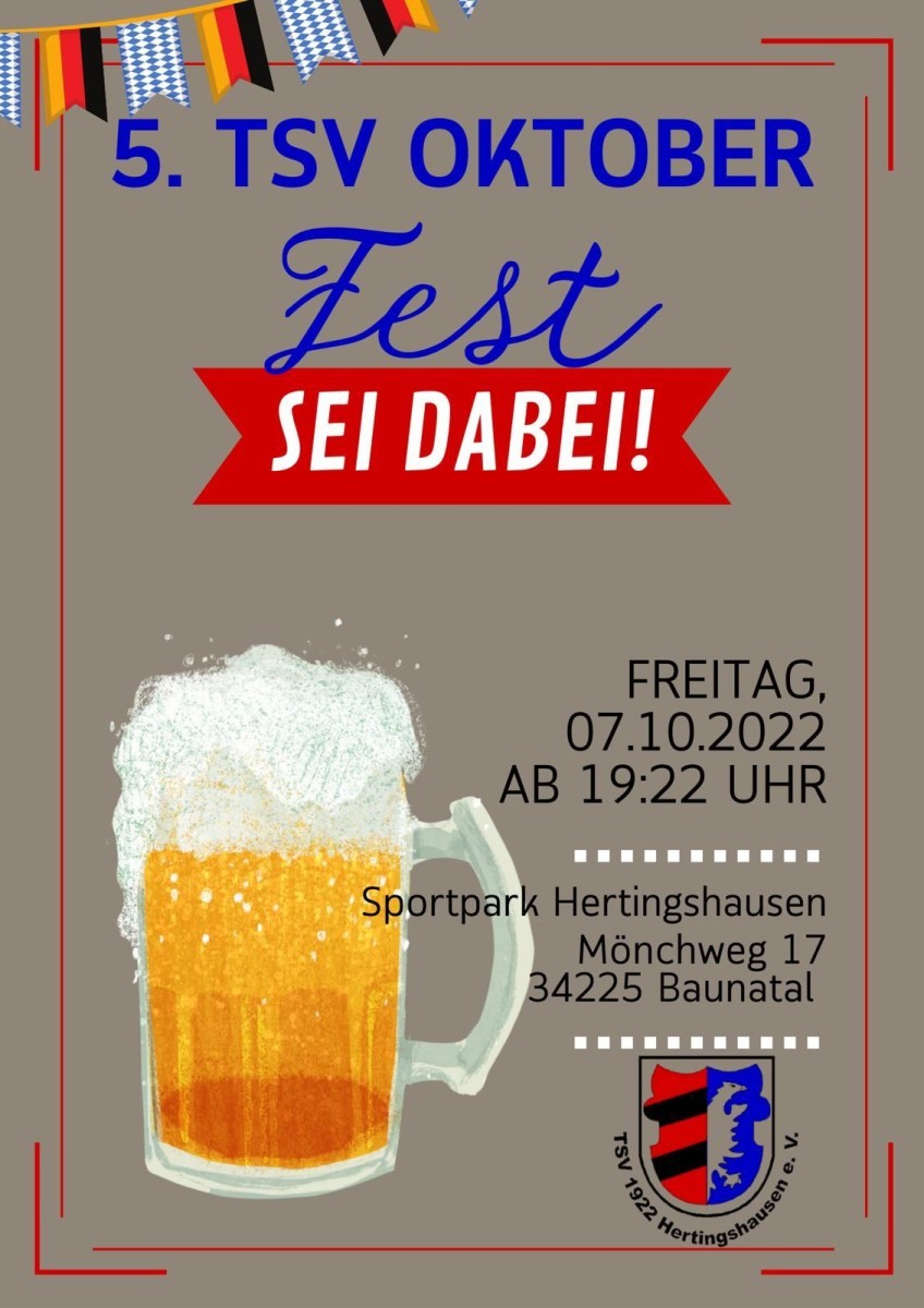 TSV Fußballer laden zum Oktoberfest