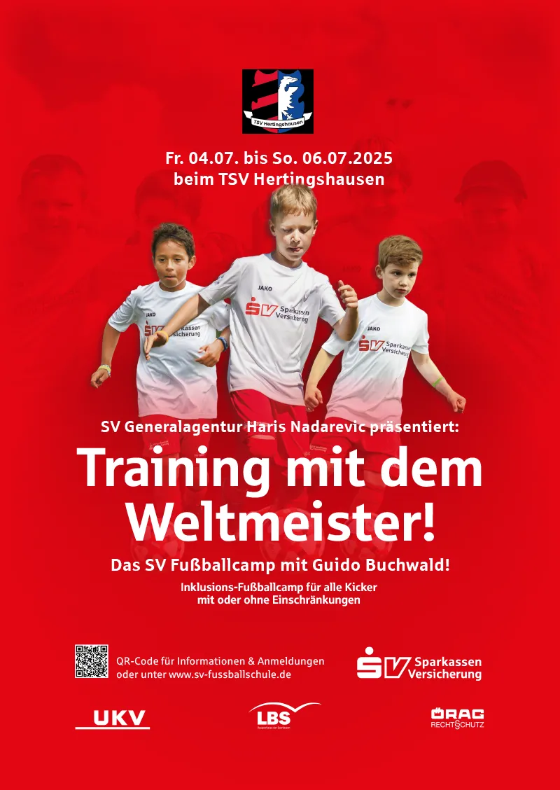 Freie Plätze!!!++Fußballcamp für Kids mit Guido Buchwald beim TSV Hertingshausen