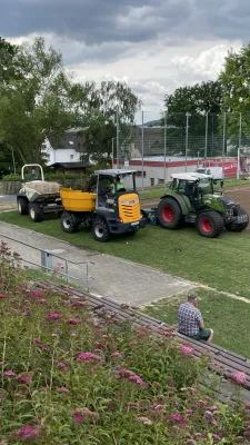 Rasensanierung im Sportpark