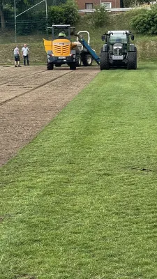 Rasensanierung im Sportpark