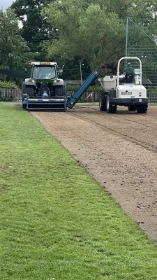 Rasensanierung im Sportpark