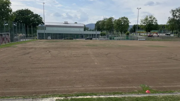 Rasensanierung im Sportpark