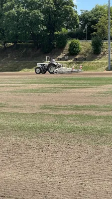 Rasensanierung im Sportpark