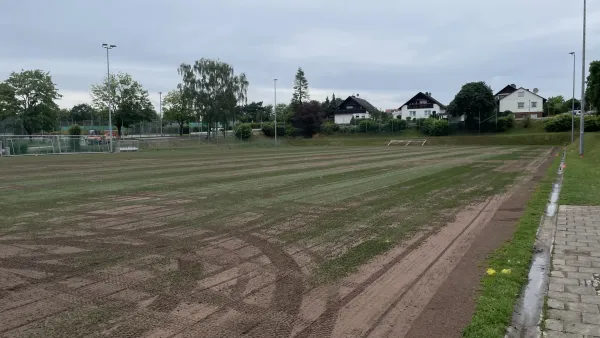 Rasensanierung im Sportpark